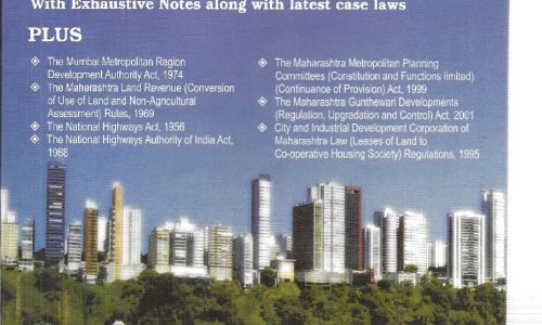 The Maharashtra Regional & Town Planning Act, 1966-2008 Edition