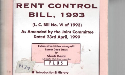 The Maharashtra Rent Control Bill, 1993