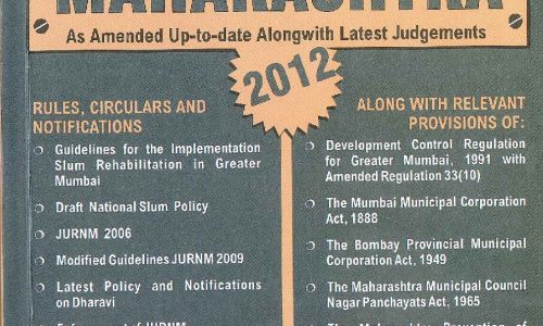 Law relating to slums in Maharashtra – 2012