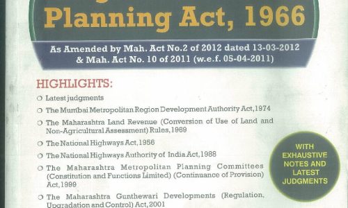 The Maharashtra Regional and Town Planning Act,1966 – 2012
