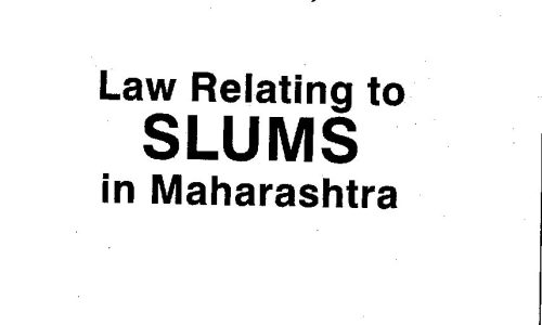 Law relating to slums in Maharashtra – 2014
